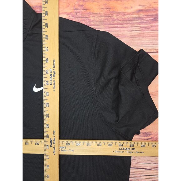Nike Dri-Fit Mens XL Black Polo Standard Fit Baseball Collar - Picture 8 of 8